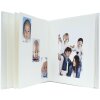 A66DF1 Álbum adhesivo blanco con tapa de piel 20x20 cm