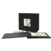 Deknudt A66DH2 Álbum de fotos de lino con rosca negro 20x20 cm 20 páginas negras