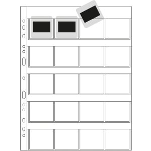 Fundas para diapositivas de 35 mm, 100 fundas