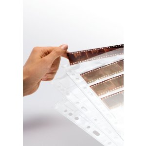 Fundas para negativos HERMA transparentes 4 tiras de película transparentes 100 unidades