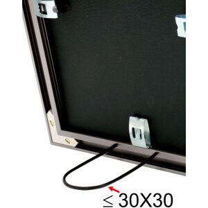 Marco de fotos de aluminio Deknudt S021D7 Gris 40x60 cm