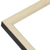 S233H2 Marco de madera en color natural con borde exterior negro 9x13 cm