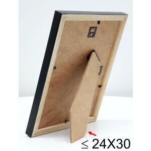 S233H2 Marco de madera en color natural con borde exterior negro 18x24 cm