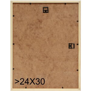 S233H2 Marco de madera en color natural con borde exterior negro 18x24 cm