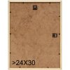 S233H4 Marco de madera en color natural con borde exterior rojo 13x18 cm