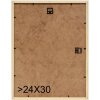 S233H7 Marco de madera en color natural con borde exterior gris 20x28 cm