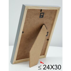 S233H7 Marco de madera color natural con borde exterior gris 24x30 cm