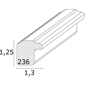 Marco de madera Deknudt S236K1 en blanco 30x45 cm