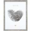S40JE7 Marco de madera gris con tonos dorados y gris oscuro 20x28 cm