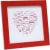 S45SK4 Marco con motivo de corazón rojo 13x13 cm