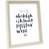S46CH1 Marco de color natural con borde blanco 30x45 cm