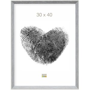 S46CH7 Marco en gris-azul con borde blanco 15x20 cm