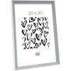S46CH7 Marco en gris-azul con borde blanco 30x40 cm