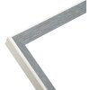 S46CH7 Marco en gris-azul con borde blanco 30x40 cm