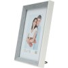 S46CH7 Marco en gris-azul con borde blanco 30x40 cm
