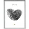 S46CH7 Marco en gris-azul con borde blanco 30x40 cm