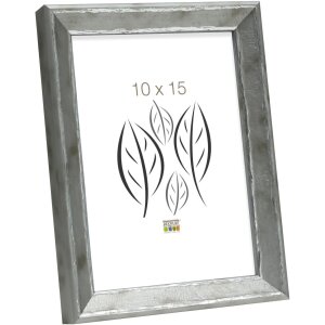 S46DD1 Marco en plata con borde plateado 10x15 cm