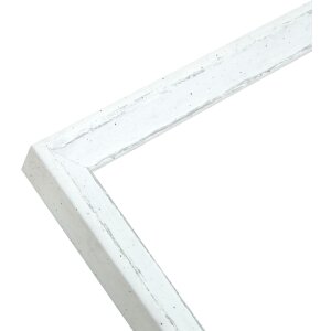 S46DF1 Marco blanco con borde plateado 13x18 cm