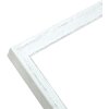 S46DF1 Marco blanco con borde plateado 13x18 cm