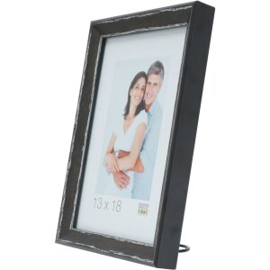 S46DF2 Marco negro con borde plateado 10x15 cm