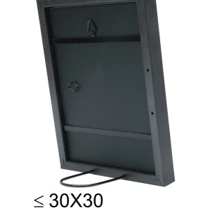 S46DF2 Marco negro con borde plateado 10x15 cm