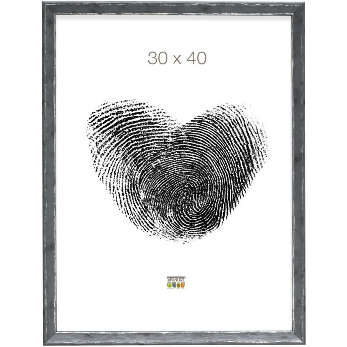 S46DF7 Marco gris con borde plateado 13x18 cm