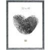 S46DF7 Marco gris con borde plateado 18x24 cm