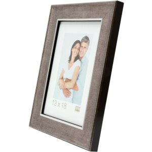 S46ED1 Marco de madera color plata 15x20 cm