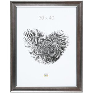 S46ED1 Marco de madera color plata 15x20 cm
