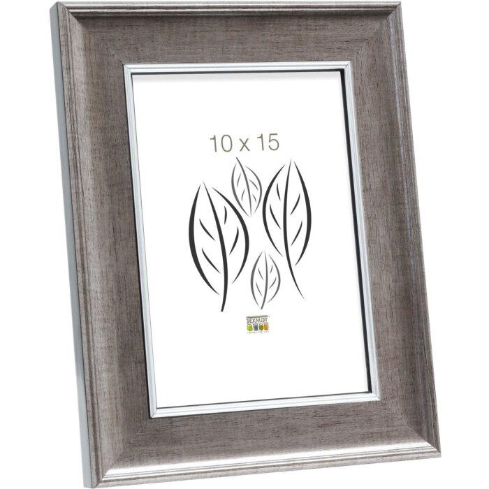 S46ED1 Marco de madera color plata 30x40 cm