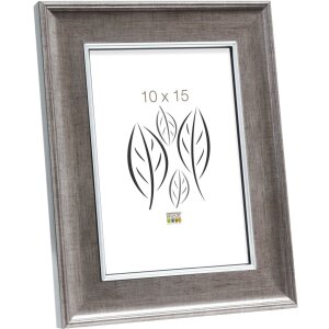 S46ED1 Marco de madera color plata 30x40 cm