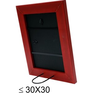S46FF4 Marco pintado en rojo 13x13 cm