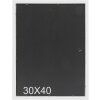 S46GD2 Marco en negro combinado con color plata 30x40 cm