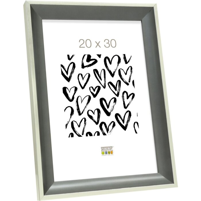 S46GD7 Marco en gris combinado con color plata 18x24 cm