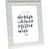 S46HF1 Marco de madera blanco con superficie ondulada 30x45 cm
