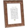 S46HF3 Marco de madera marrón con superficie ondulada 24x30 cm