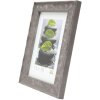S46HF7 Marco de madera gris con superficie ondulada 20x25 cm