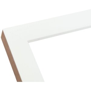 S46JH1 Marco de madera blanco con borde color madera 18x24 cm