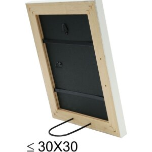 S46KF1 Marco de madera blanco con ribete perlado 10x15 cm