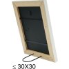 S46KF1 Marco de madera blanco con ribete perlado 20x30 cm