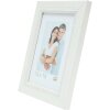 S46KF1 Marco de madera blanco con ribete perlado 30x40 cm