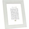S46KF1 Marco de madera blanco con ribete perla 30x45 cm