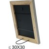 S46KF7 Marco de madera gris con ribete perla 20x25 cm