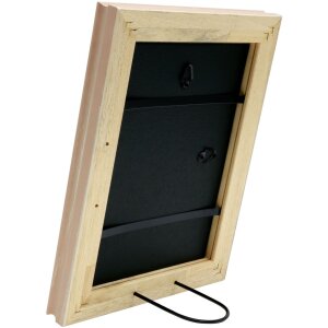 Marco de madera Deknudt S46LF3 beige estilo rústico 18x24 cm