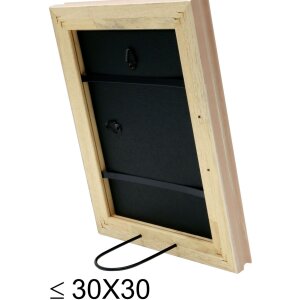 Marco de madera Deknudt S46LF3 beige estilo rústico 18x24 cm