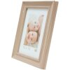 Marco de madera Deknudt S46LF3 beige estilo rústico 18x24 cm