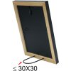 S46MF2 Marco de madera negro envejecido 13x13 cm