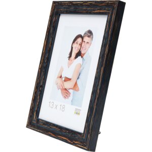 S46MF2 Marco de madera negro envejecido 20x20 cm