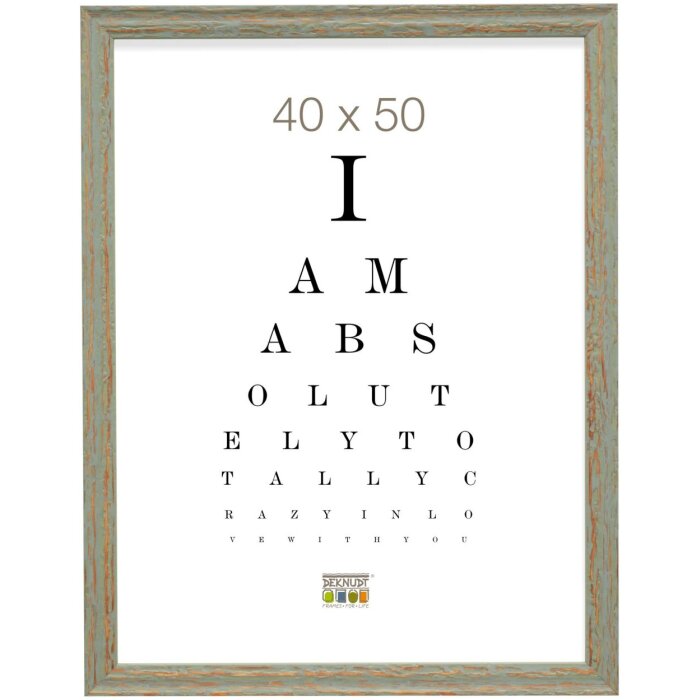 Marco de fotos verde Deknudt S46MF8 madera envejecida 20x30 cm 23,2x33,2x1,4 cm