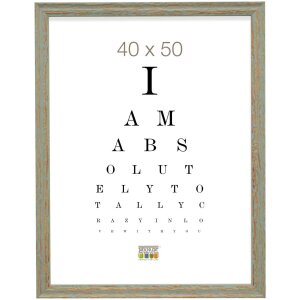 Marco de fotos verde Deknudt S46MF8 madera envejecida 20x30 cm 23,2x33,2x1,4 cm